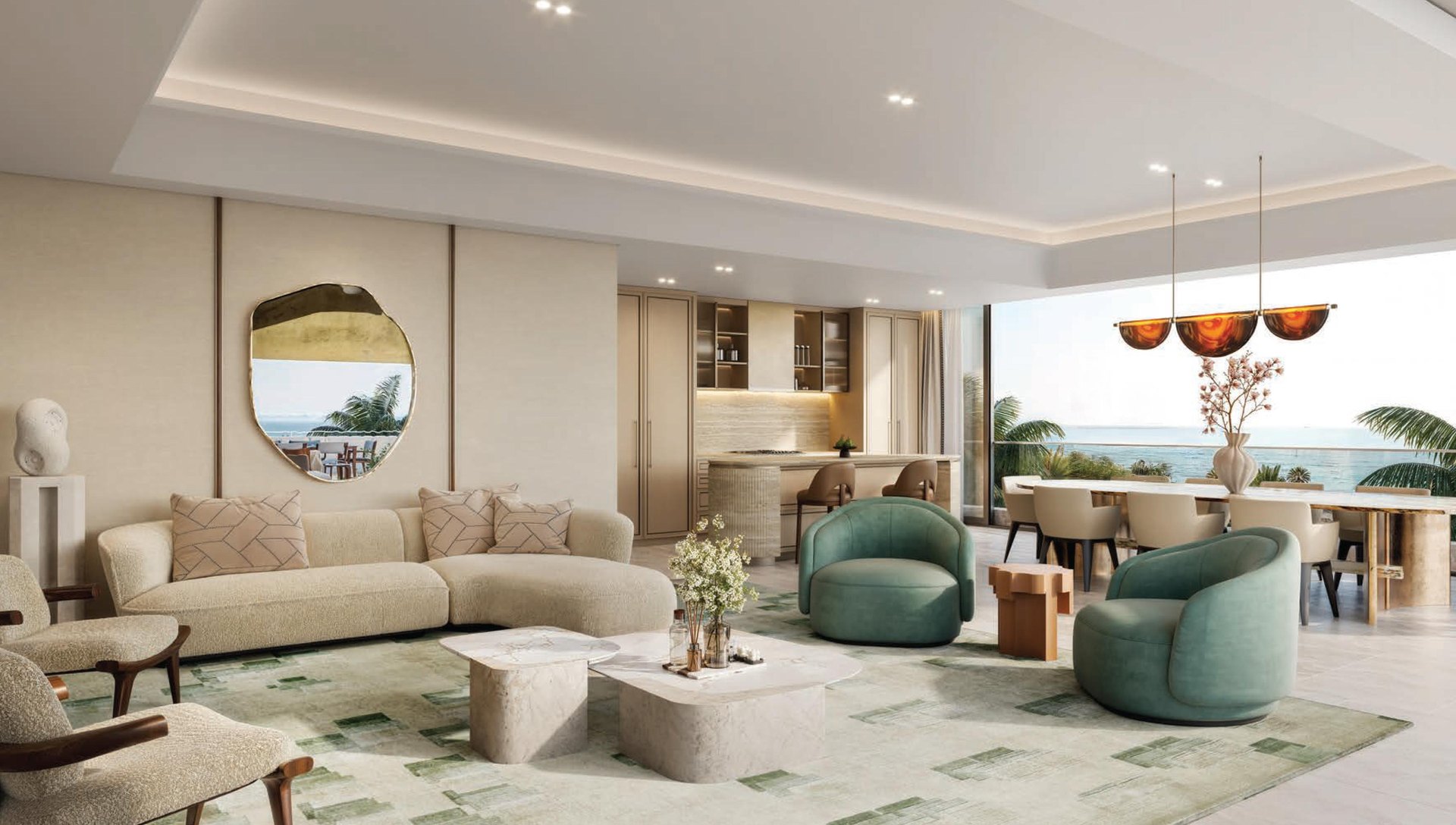 Intérieur d’une résidence · image de synthèse