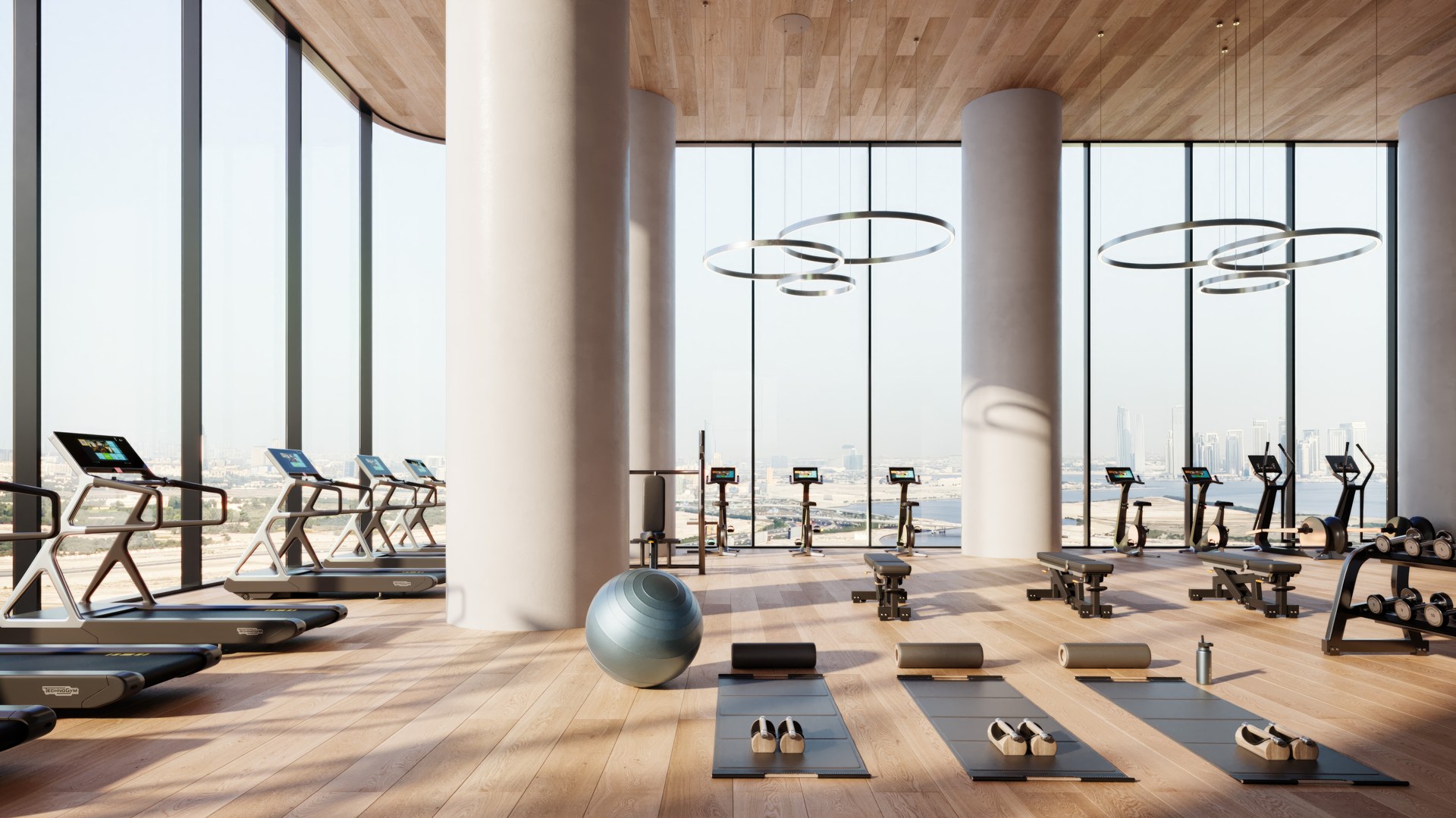 Salle de sport · projection