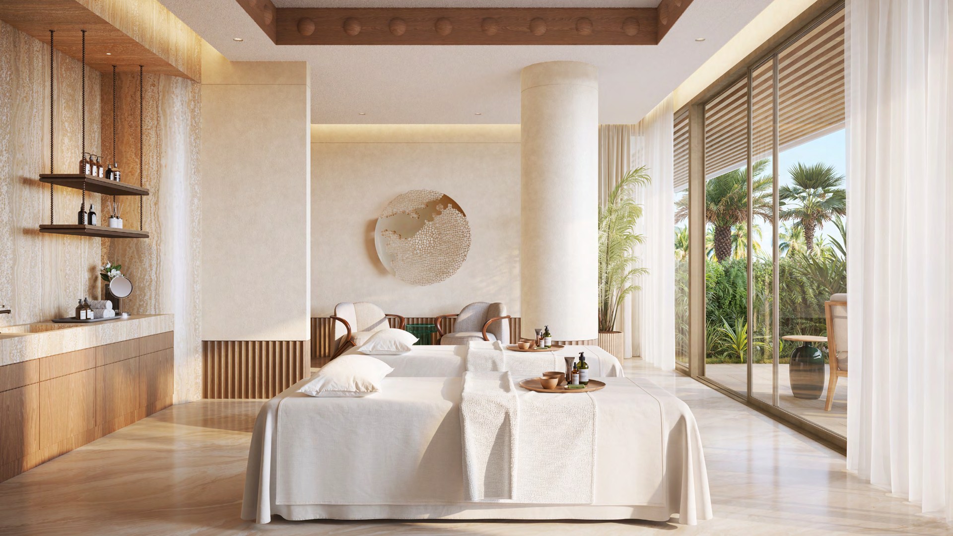 Salle de soins · Projection illustrative