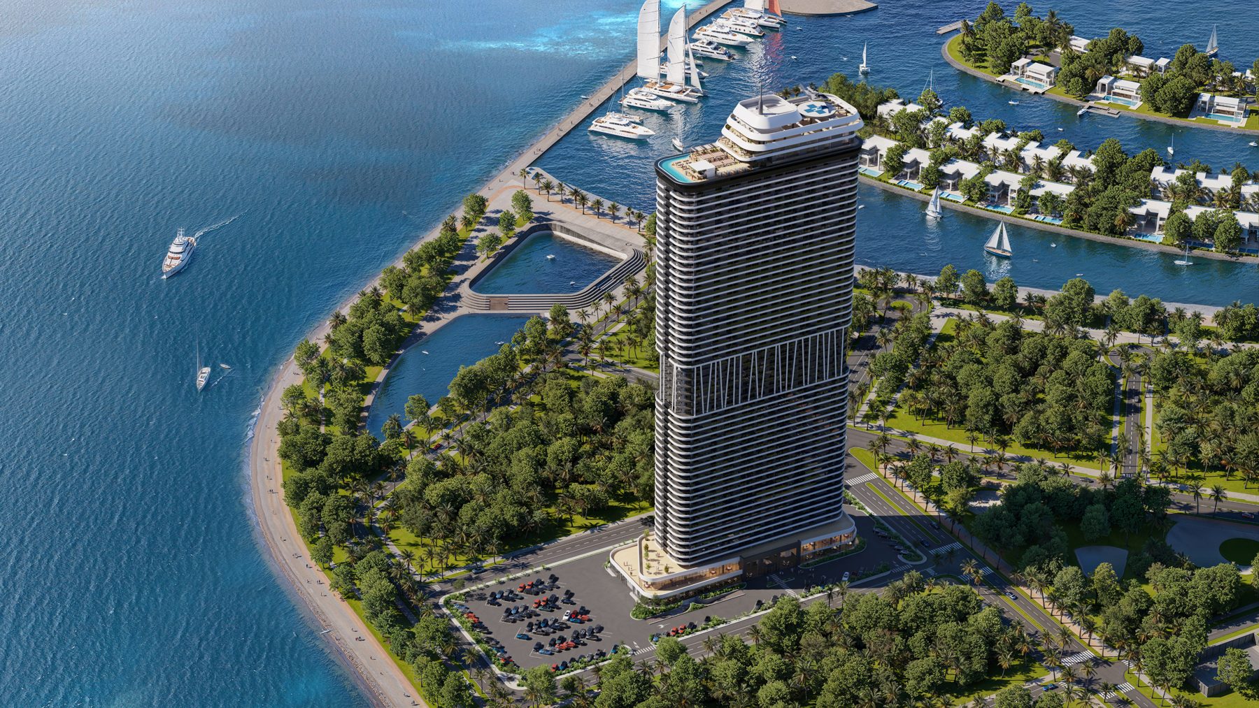 Ambassadori Island Batumi — vision du programme insulaire, image du promoteur