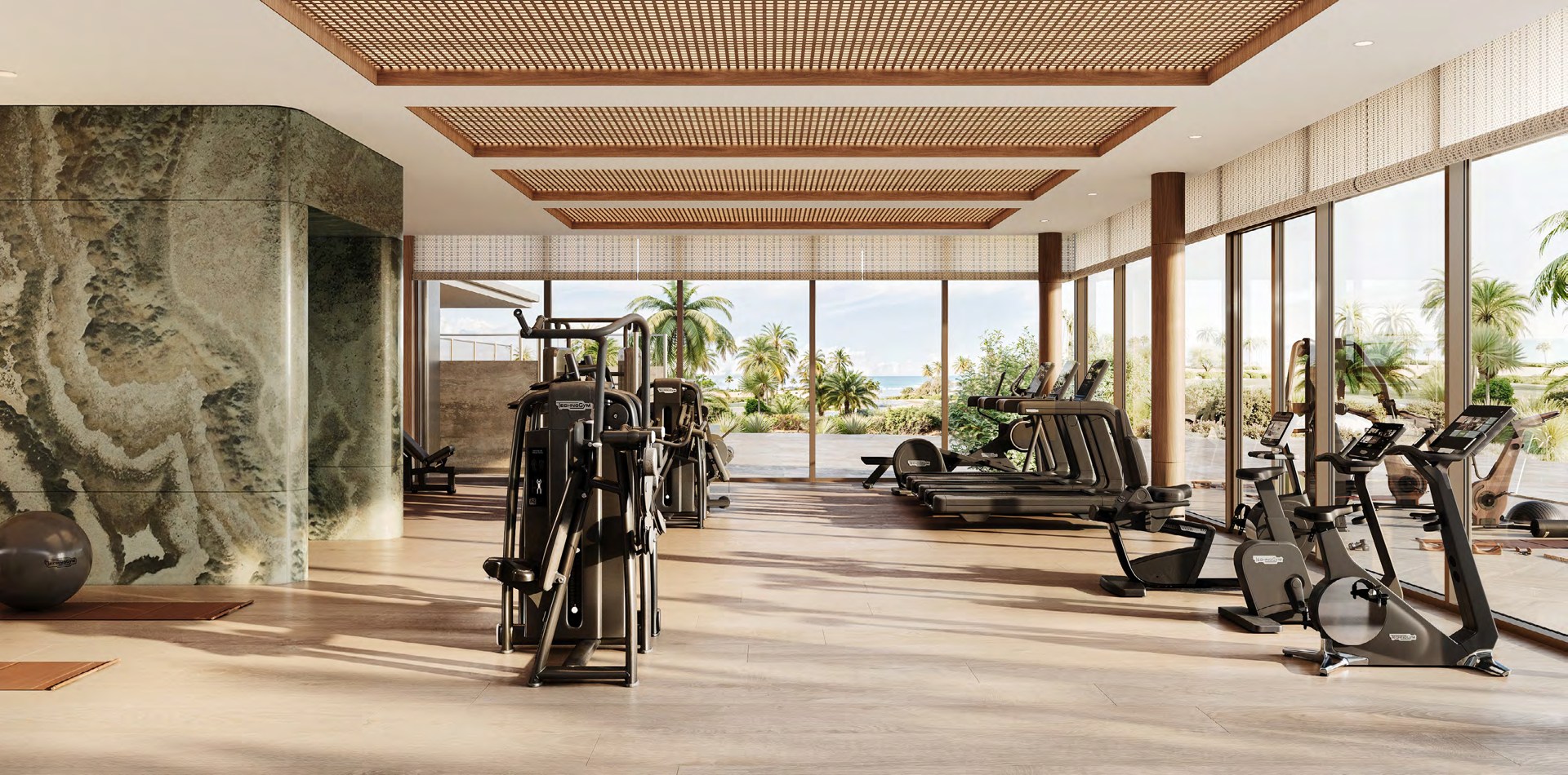 Salle de sport · Projection illustrative